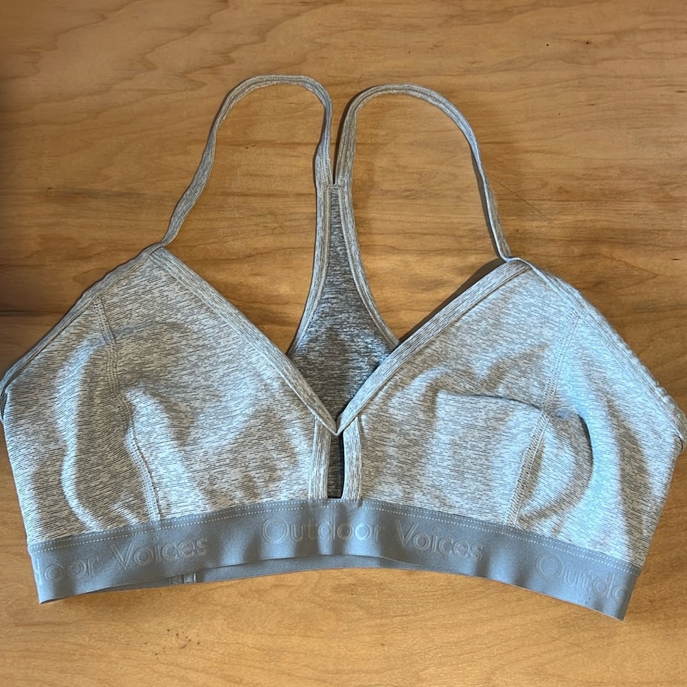 Outdoor Voices Grey Sports Bra Medium
